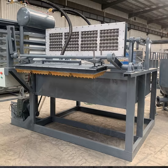 1500-5000 Stück/Stunde Maschine zur Herstellung von Eierablagen aus recyceltem Kartonpapierzellstoff/Eierkartonmaschine