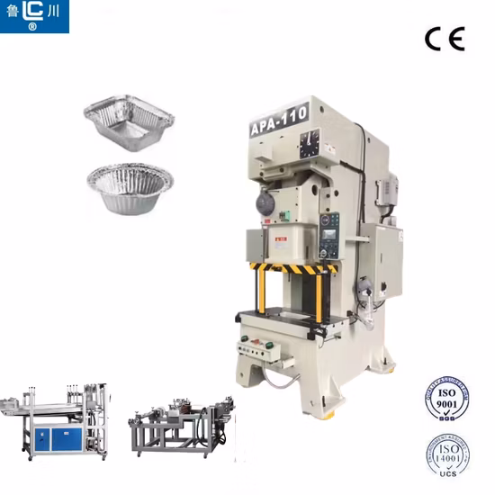 Produktionslinie für Hot-Pot-Behälter und Deckel aus Aluminiumfolie zum Mitnehmen